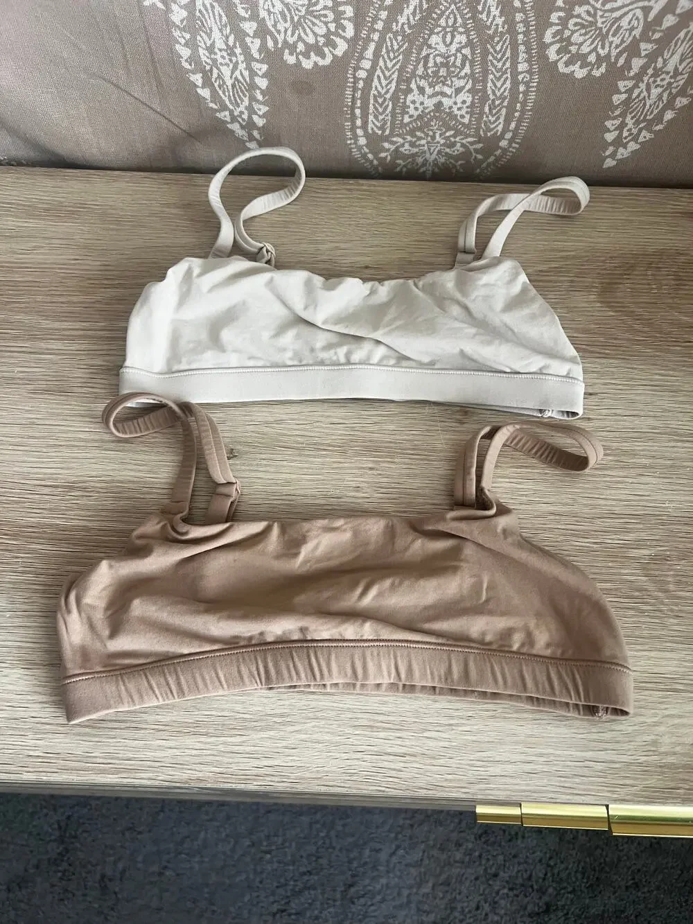 SKIMS Bralette Bundle Set of 2 Cream & Champagne